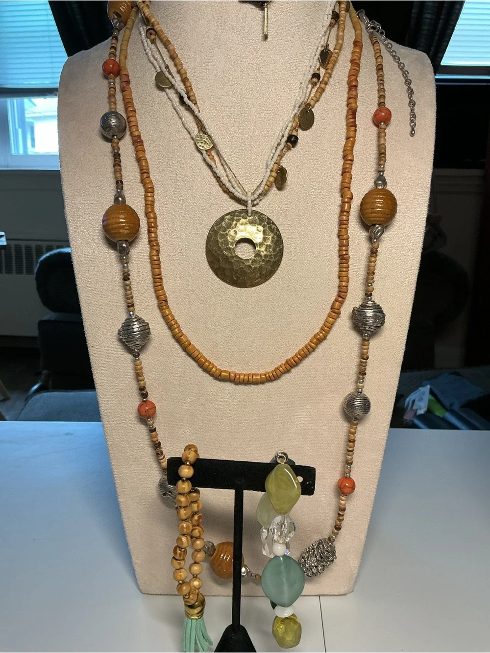 Ink and Alloy and Others Beaded Necklace Set